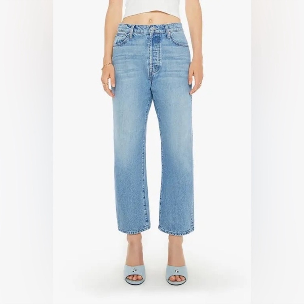 MOTHER SUPERIOR Denim - The Ditcher Crop in Leap At The Chance